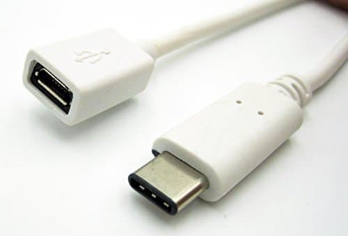 USB 3.1 Type C Male to USB 2.0 Micro B Female Cable for New Macbook 12 Inch, Nokia N1 Tablet, and Other Type-C Supported Devices. 3.3ft/1meter.