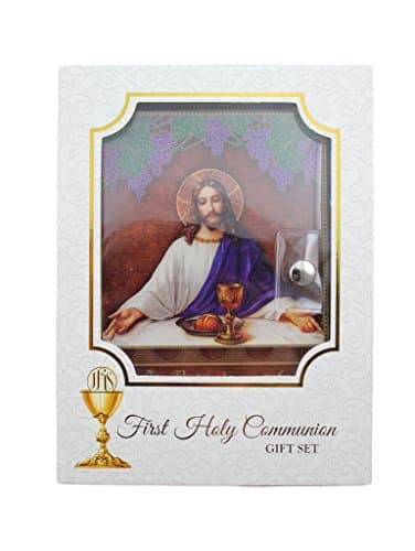 Boys First Communion Jesus Wallet Set
