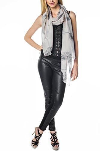 FrejaDesigns Silk Printed Scarf One Size Peacock