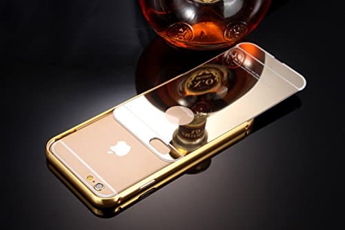 iPhone 6 6S 7 7 Plus case Plated Mirror Metal Back Cover Case (iphone 6 - Gold)