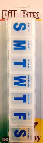 7 Day Pill Box with Large and Deep Compartments