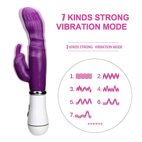 CFLLK Powerful Multi S/Peed R/otating R/abbit Toy, Personal Mssage for Women Purple