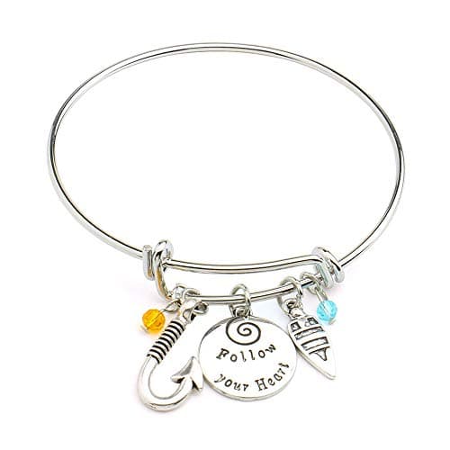 hanreshe Bangle Jughead Adjustable DIY Bracelet Message Charm Expandable Wire Bangle Bracelet