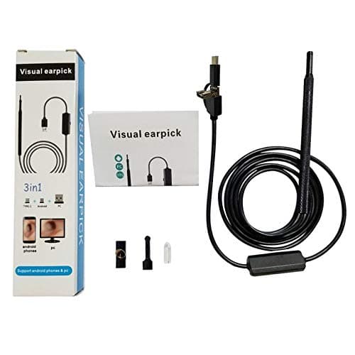 3-in-1 HD Visual Earpick USB Type-c Ear Cleaning Tool In-ear Cleaner With LED Camera Endoscope Ear Spoon Health Care Tool