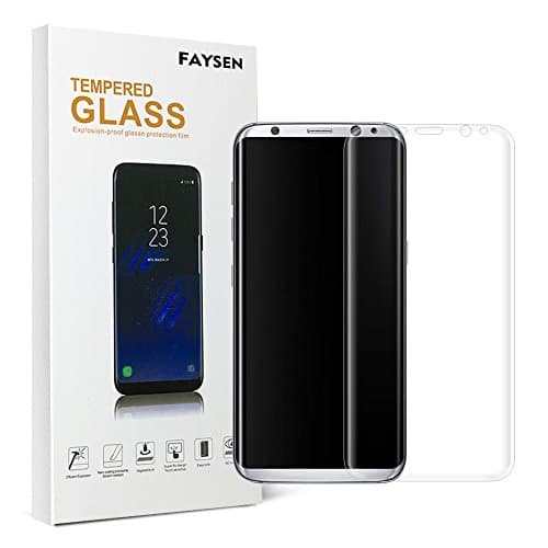 For SAMSUNG Galaxy S8 Plus Tempered Glass Screen Protector Full Screen Coverage Anti-Scratch 9H Hardness Screen Protector Anti-Fingerprint Bubble With Retail Package (Transparent)