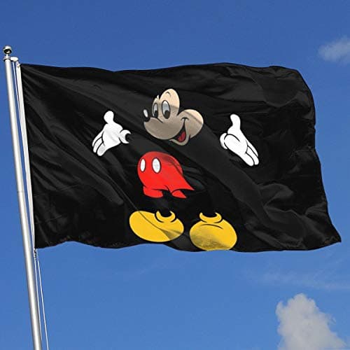 LJIAQI Mickey Mouse Flag 3x5 Ft Single-Sided Printed Polyester Home Flag Banner