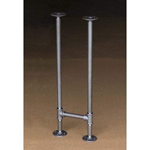 Rusty Design H28, BKH1128 Pipe Legs KIT for Console Table, Narrow Desk, H Shape, W11 x H28, Pack of 2 Suitable for 1 Table