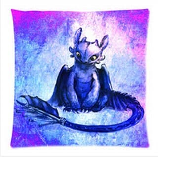 How to Train Your Dragon Throw Pillow Case Design Pillowcase Pillow Sham 18"x18" Two Sides
