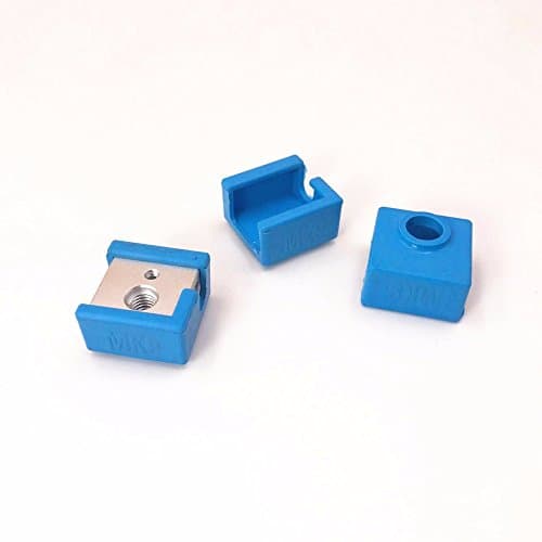 3pcs MK7/ MK8/MK9 Silicone Socks Instead Ceramic Insulation for Wanhao Anet reprap Prusa Creality CR-10 Mini S4,Creality Ender 3.10S,S5 Anet A8 Silicone Heater Block Cover 22x22x8mm