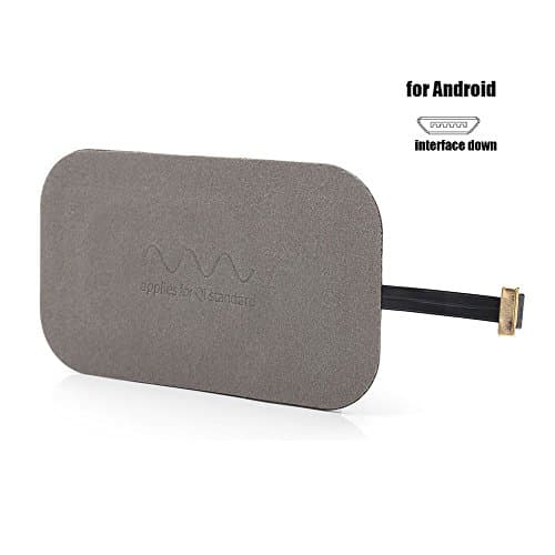 Android Wireless Charging Receiver, Arita Micro USB Universal Wireless Charging Receiver Patch Module, For HTC ONE X9, E9, Vivo X1 and mobile phones/Narrow Interface DOWN/Type B(Gray)