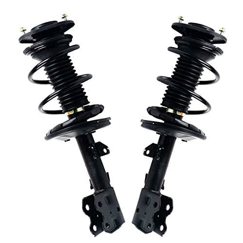 Front Pair Complete Struts Assembly Gas Shock Absorbers for Prius 2004-2009 with Suspension Strut Spring Strut Top Mounting Dust Cover