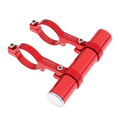 CUTICATE Handlebar Extender Bike Double Flashlight Holder Mount for 31.8mm Handlebar