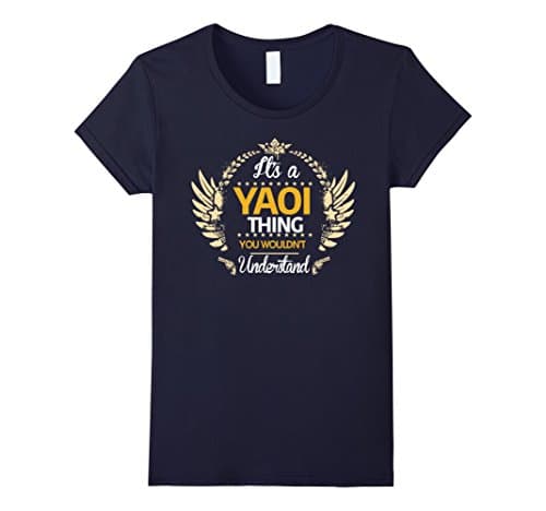 Women's Yaoi Shirt Medium Navy