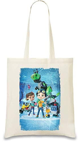 Rusty Rivets Robots Custom Printed Tote Bag| 100% Soft Cotton| Natural Color & Eco-Friendly| Unique, Re-Usable & Stylish Handbag For Every Day Use| Custom Shoulder Bags By Style Matters