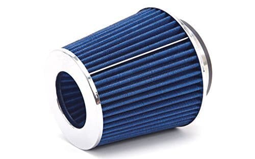 3" 6.75"H COLD/SHORT RAM INTAKE HIGH FLOW CONE BLUE AIR FILTER 3.5"/4"