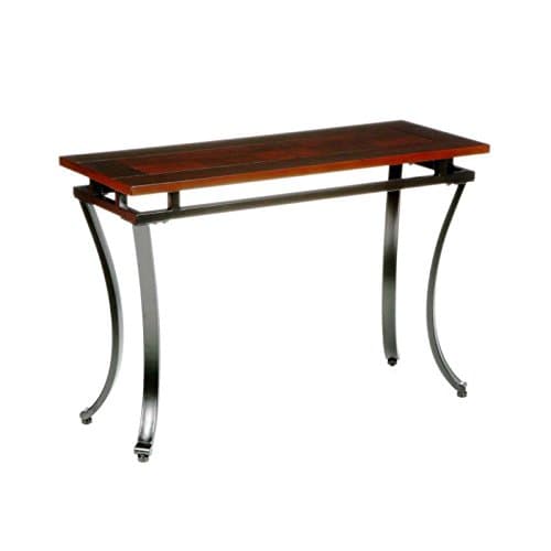 SEI CK6423R Modesto Sofa Table in Metal Black Frame & Rich Espresso Finish