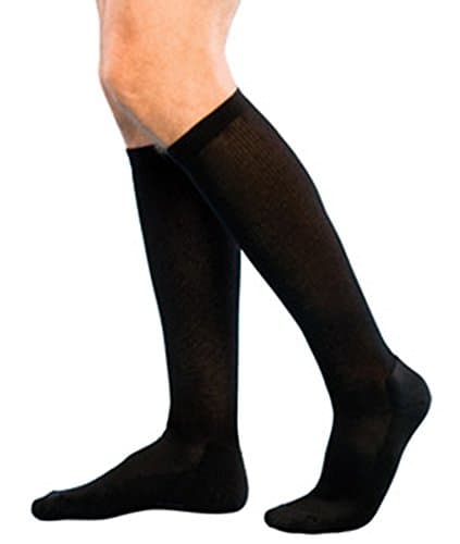 Compression Stocking 30-40mmHg Graduated, Black, Knee High Closed Toe, Size Medium - By Levrexim