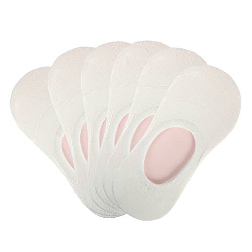 Combed Cotton Thin No Show Socks Low Cut Liner Cotton Non Slip Flat Boat Line 6 Pack