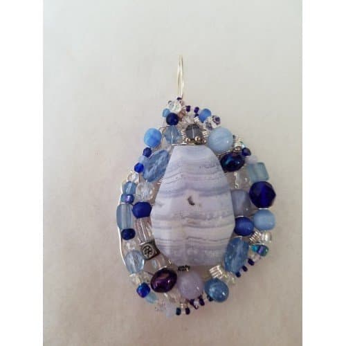 Blue Lace Agate Pendant