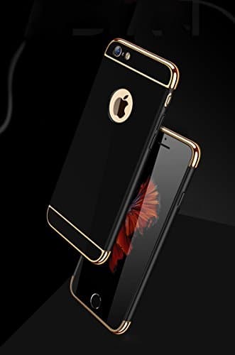 iPhone 6 6S 7 7 Plus Case Creative Three pieces Design Cover Case (iphone 7 - Black)