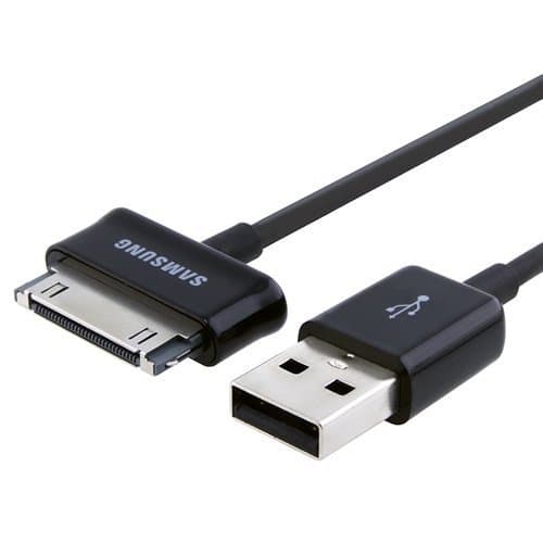 DARAHS Charging USB Cable for Samsung Tab 2 10.1 P5100/P3100 (Black) -Set of 2