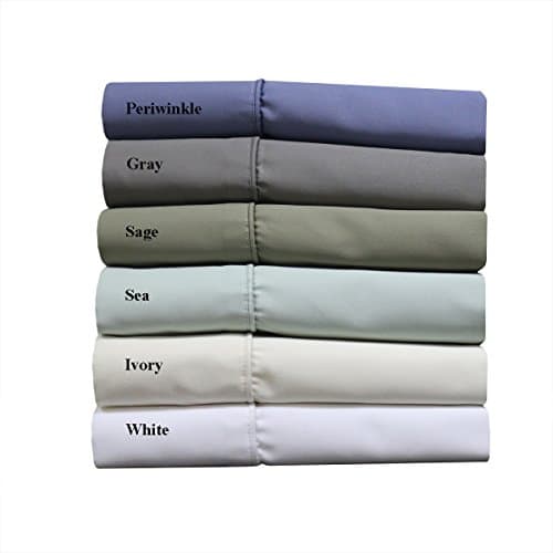 Royal and Deluxe Cotton Blend 1000 Thread Count Sheet Sets. luxurious wrinkle free, and easy care durable linens. Deep Pockets, 4 Pieces Queen Size Sheet Set, Periwinkle