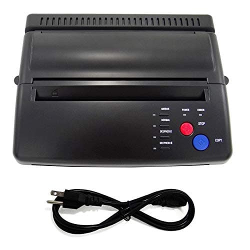 Professional Tattoo Stencil Paper Maker Transfer Machine Flash Thermal Copier Printer Tattooing Supplies US Plug - black