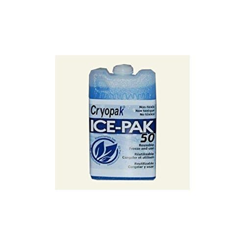 Cryopak Hard Shell Reusable Ice Pack, 3 x 5, in Clear/Blue by Cryopak