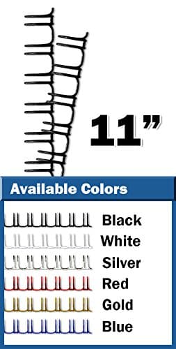 3/4" 2:1 Black Twin Loop Binding Wires (Qty 50)