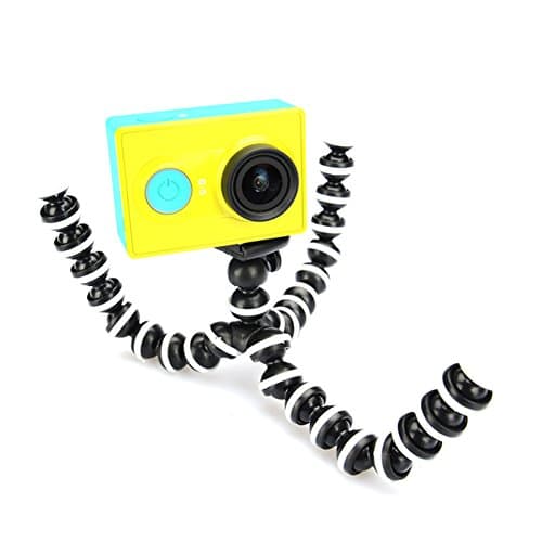 YOOSKE Universal 360°Rotational Octopus Tripod Bracket for Digital Camera DV Gorillapod for Canon Nikon(Black White)