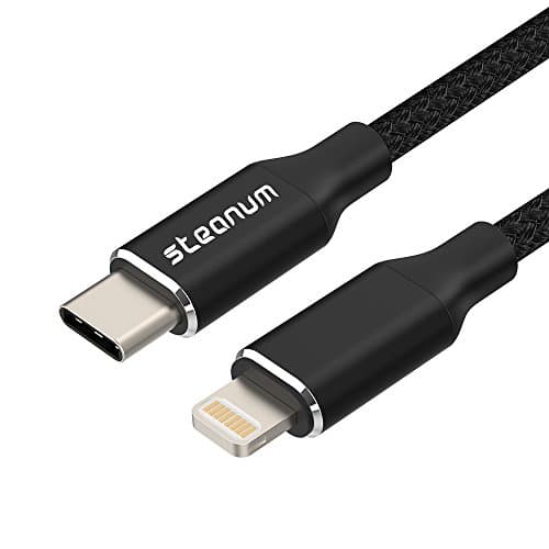 USB Type C to Lightning Fast Charging Cable, Steanum 3.9FT PD Type C to Lightning Cable Charging&amp;Syncing for iPhone X/8/8 Plus and Other Type C Devices