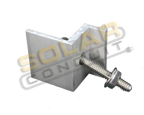 END CLAMP - for MODULES 38-40 MM Thick (1.50" - 1.57"), 1 Each, KSOL POWER