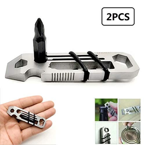 Ratcheting Keychain Tool,Tiny Ratchet Multi-Tool Keychain Bottle Opener EDC Hex Wrenches Tool