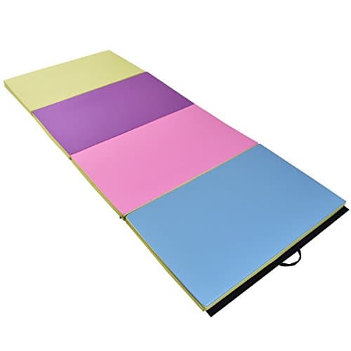 NEW folding excersize mat Gymnastics Mat Folding PU Panel Gym Fitness Exercise Multi-Colors 4'x10'x2"