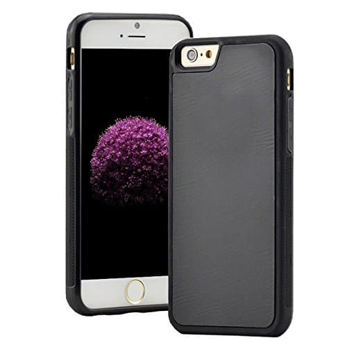 iPhone 5 5S SE Anti-Gravity Selfie Case, BEoffer Antigravity Nano Adsorption Suction Shockproof Rugged Hybrid Rubber Hard Apple Phone Magical Back Cover Lightweight Adsorbed Wall Window Desk(Black)