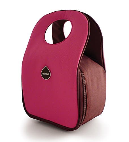 Milkdot Stoh Lunch Tote, Pink Raspberry