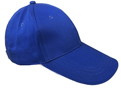 Adjustable Classic Plain Baseball Cap Unisex Cotton Sun Hat for Men and Women (blue)