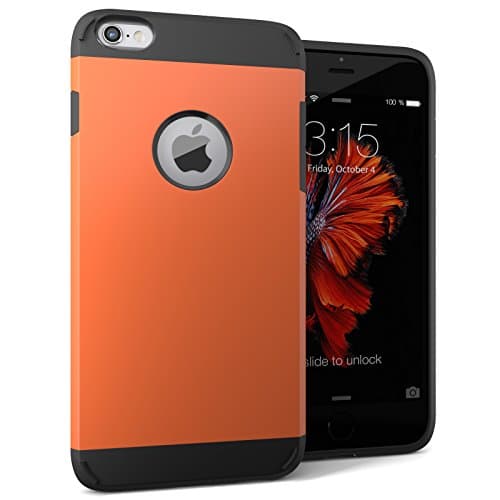 iPhone 6S Case, iPhone 6 Case Difenz [Armatura Series] Dual Layer Protective Armor Case for iPhone 6S/iPhone 6 (4.7-Inch)-iPhone 6S Cover with Shock Absorptive Inner Layer Hard Back Case - Orange