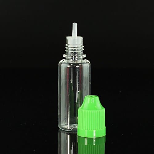 15ml Empty Plastic Childproof Cap E-juice E-liquid Dropper Bottle (50, Green)