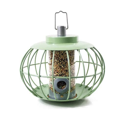 The Nuttery Chinese Lantern Squirrel Proof Seed Feeder - Celadon Green