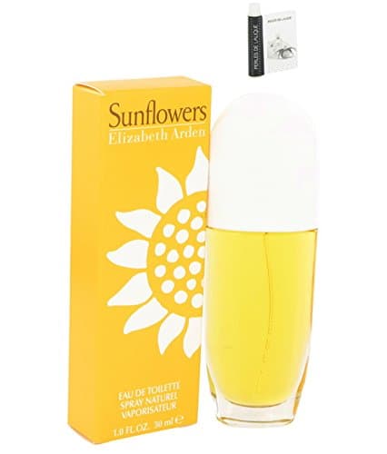 Sunflowers Perfume By E L I Z A B E T H Arden Eau De Toilette Spray For Women 1 oz.30 ml. + Free! Sample Perfume Perles De Lalique 0.03 oz Vial