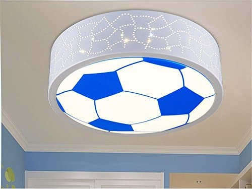 Modern LED Pendant Flush Mount Ceiling Fixtures Light Ceiling light soccer children lights led eye protection cartoon lights kindergarten lights stepless adjustable with remote control, 400mm