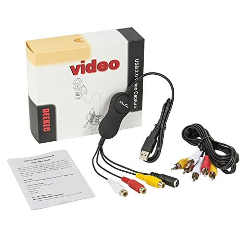 Deekec USB 2.0 Video Capture Adapter (2018 version) for Windows7, Windows8, Windows10, Linux