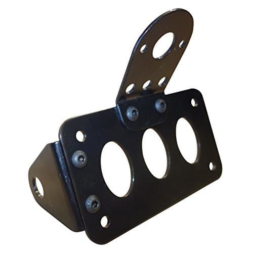 Motorcycle Side License Plate Bracket Horizontal Vertical Axle or Shock Mount Pro Factory
