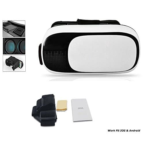 3D VR Glasses with/without Controller Portable Virtual Reality Headset Movies and Games for iPhone and Android 3.5-6" Smartphones Cell Phones