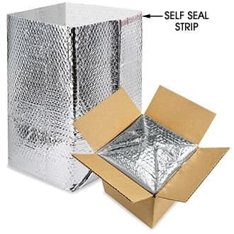 Cool Shield Insulated Box Liners 25 count keep food cold or warm longer 10x10x10"