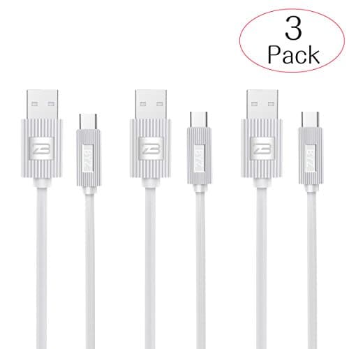 USB Type C Cable Succi 3 Pack 4ft Type C to USB Charging Cable for Macbook Samsung White
