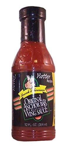 Frank &amp; Teressa's Original Anchor Bar Buffalo Wing Sauce Hotter Recipe 12oz