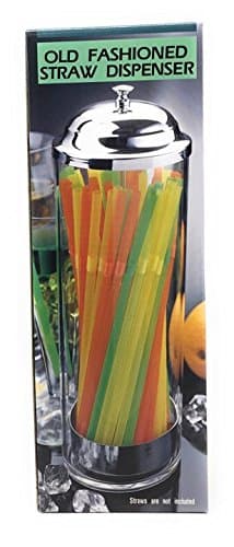 Plastic Acrylic Straw Holder Dispenser