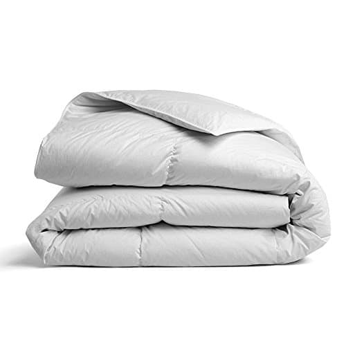 unite down Packable Excellent Duck Down Light Weight Throw Blanket For Couch Or Bed, 100% Organic Cotton, 50x70inch (White)